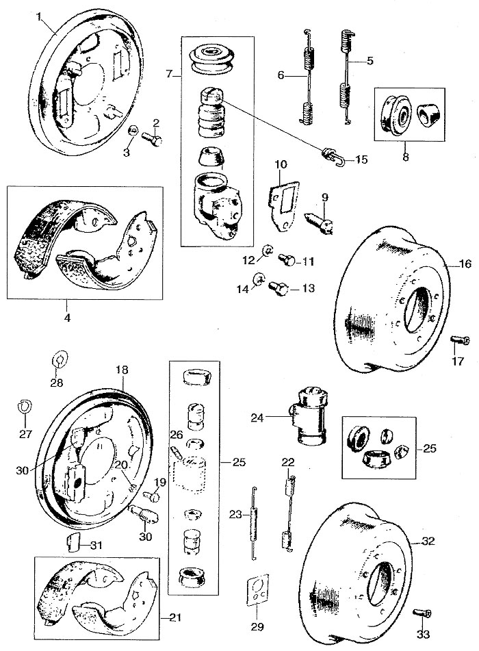 フロントプレーキシューセット　フェロード製